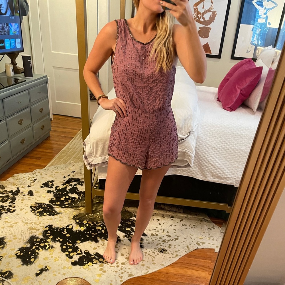 Free people sequin romper